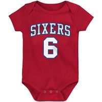 Infant Mitchell & Ness Julius Erving Red Philadelphia 76ers Hardwood Classics Name Number Bodysuit