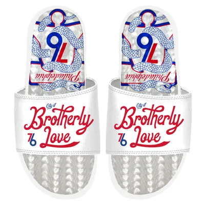 Philadelphia 76ers ISlide 2022/23 City Edition Gel Slide Sandals - White