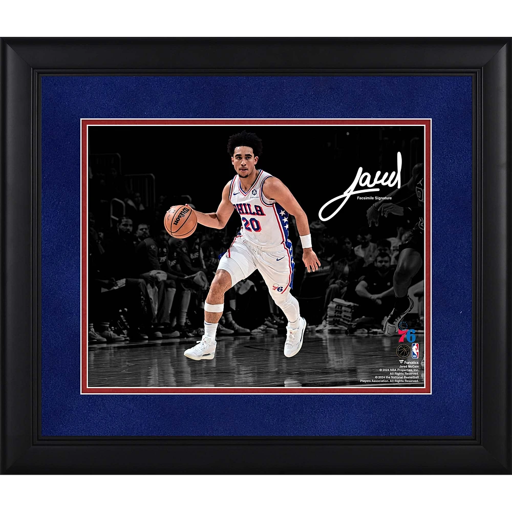 Photographie encadrée de Jared McCain, Philadelphia 76ers, 11" x 14"