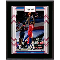 Plaque de joueur sublimée de 10,5" x 13" des Philadelphia 76ers de Joel Embiid