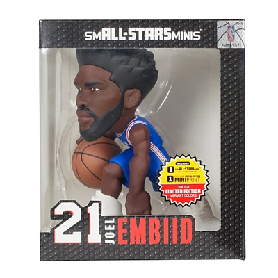 Figurine en vinyle 6" Joel Embiid Philadelphia 76ers smALL-STARS Minis - Recherchez des variantes de couleurs unies d'équipe peu communes, rares et ultra rares en édition limitée