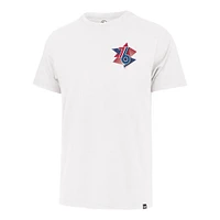 Men's '47  White Philadelphia 76ers City Edition Backboard T-Shirt