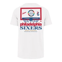 Men's '47  White Philadelphia 76ers City Edition Backboard T-Shirt