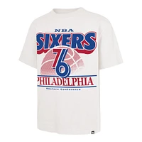 Men's '47  White Philadelphia 76ers City Edition Shifty Foundation T-Shirt