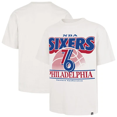 Men's '47  White Philadelphia 76ers City Edition Shifty Foundation T-Shirt
