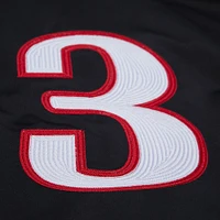 Men's Mitchell & Ness Allen Iverson Black Philadelphia 76ers NBA Legends Full-Snap Satin Jacket