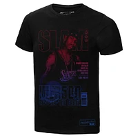 Men's Mitchell & Ness Allen Iverson Black Philadelphia 76ers SLAM Gradient T-Shirt