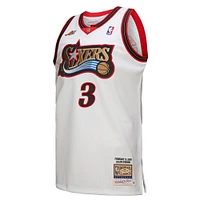 Maillot authentique Mitchell & Ness Allen Iverson pour homme, blanc, Philadelphia 76ers, NBA All-Star Game 2000