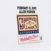 Maillot authentique Mitchell & Ness Allen Iverson pour homme, blanc, Philadelphia 76ers, NBA All-Star Game 2000