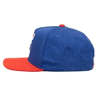Casquette ajustable bleu/rouge Philadelphia 76ers May Flowers pour homme Mitchell & Ness