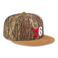 Men's New Era  Camo Philadelphia 76ers Victory Grove Forest Sneaker Pin 9FIFTY Snapback Hat