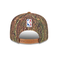 Men's New Era  Camo Philadelphia 76ers Victory Grove Forest Sneaker Pin 9FIFTY Snapback Hat