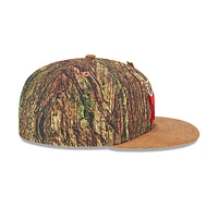 Men's New Era  Camo Philadelphia 76ers Victory Grove Forest Sneaker Pin 9FIFTY Snapback Hat