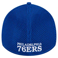 Casquette New Era Royal Philadelphia 76ers Subtle Camo 39THIRTY Flex pour homme