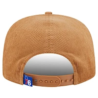 Casquette ajustable en velours pin Victory Grove de Philadelphia 76ers pour homme New Era Tan