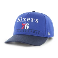 Men's '47 Royal/Black Philadelphia 76ers Super Hitch Adjustable Hat