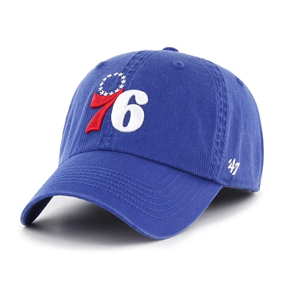 Casquette Flex Franchise Classic '47 Royal Philadelphia 76ers pour homme