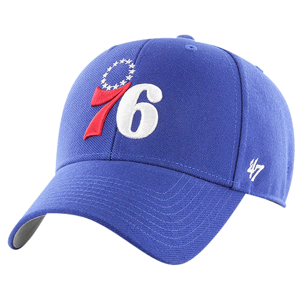 Men's '47 Royal Philadelphia 76ers MVP Adjustable Hat