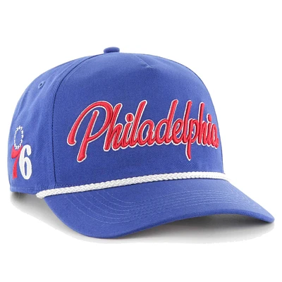 Casquette réglable avec logo Overhand '47 Royal Philadelphia 76ers pour hommes