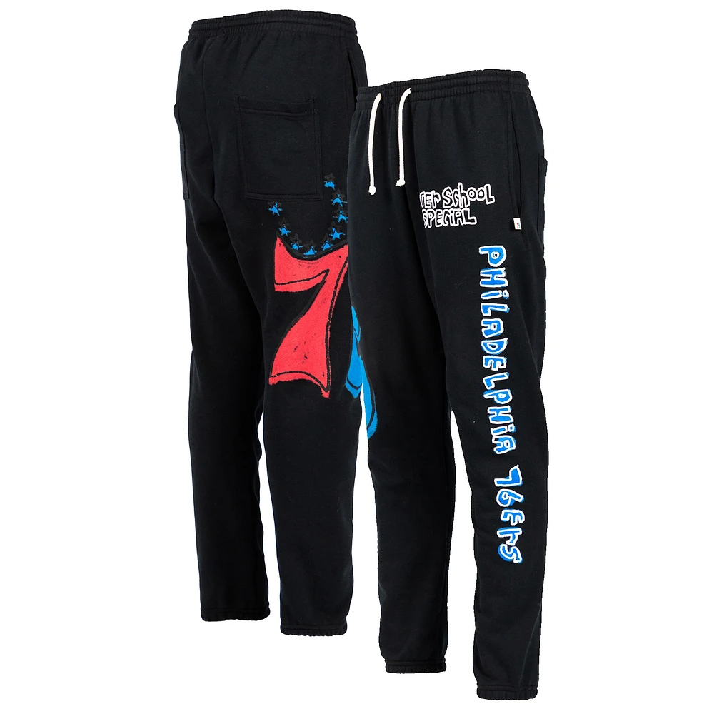 Pantalon de survêtement spécial après l'école Philadelphia 76ers noir pour homme