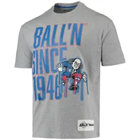 Men's BALL'N Heathered Gray Philadelphia 76ers Since 1946 T-Shirt