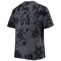 Men's Black Philadelphia 76ers Big & Tall Marble Dye Tonal Performance T-Shirt