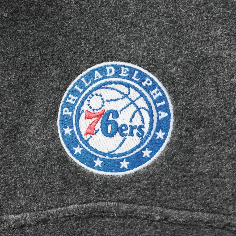 Columbia Philadelphia 76ers Blouson à glissière pleine longueur anthracite chiné pour homme