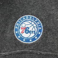 Men's Columbia Philadelphia 76ers Heathered Charcoal Flanker Full-Zip Jacket