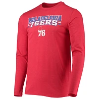 Men's Concepts Sport Royal/Red Philadelphia 76ers Long Sleeve T-Shirt & Pants Sleep Set