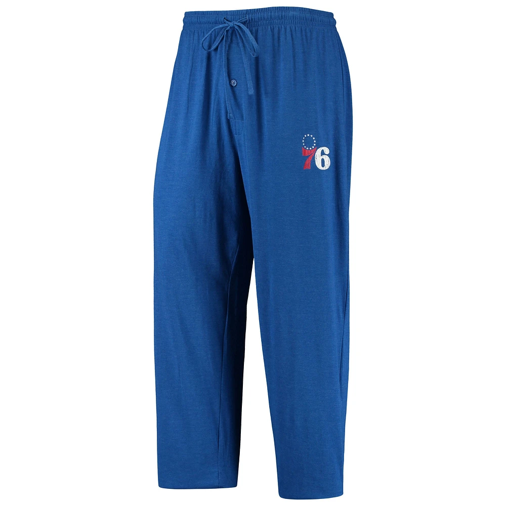 Men's Concepts Sport Royal/Red Philadelphia 76ers Long Sleeve T-Shirt & Pants Sleep Set