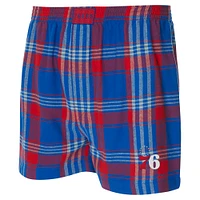 Men's Concepts Sport Royal Philadelphia 76ers Region Flannel Boxer Short