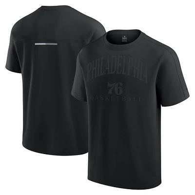 Men's Fanatics Black Philadelphia 76ers Flex Tri-Blend T-Shirt