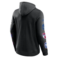 Men's Fanatics Black Philadelphia 76ers Home Court Pullover Hoodie