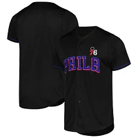 Maillot de baseball pop noir Philadelphia 76ers Fanatics pour hommes