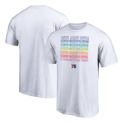 Philadelphia 76ers Fanatics Branded Team City Pride T-Shirt - White