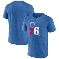 Men's Fanatics Heather Royal Philadelphia 76ers Iconic Overtime T-Shirt