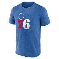 Men's Fanatics Heather Royal Philadelphia 76ers Iconic Overtime T-Shirt