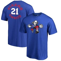 Fanatics pour hommes Joel Embiid Royal Philadelphia 76ers Round About Name & Number T-shirt