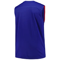 Débardeur musculaire Fanatics Royal Philadelphia 76ers Big & Tall pour hommes