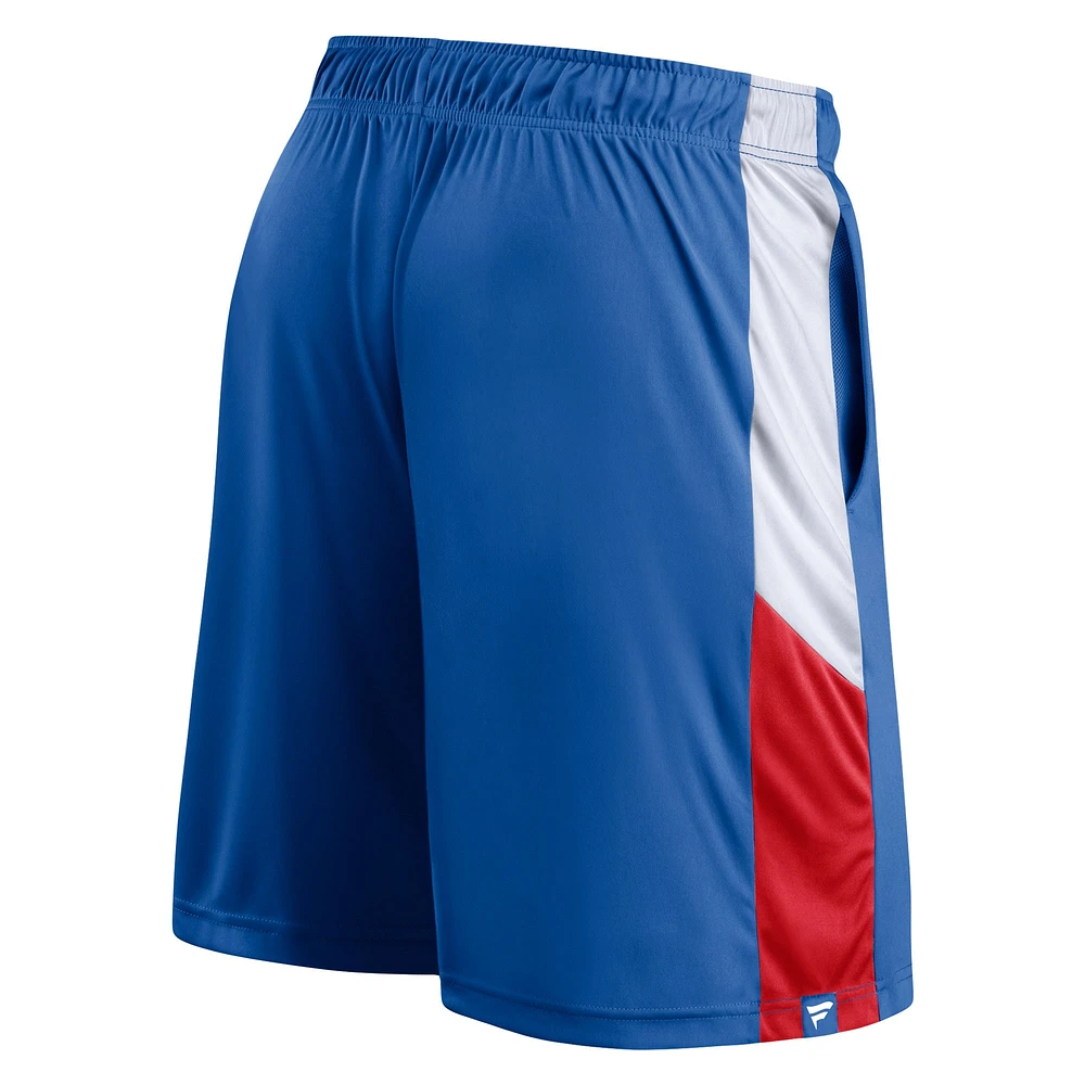 Men's Fanatics Royal Philadelphia 76ers Big & Tall Champion Rush Practice Shorts