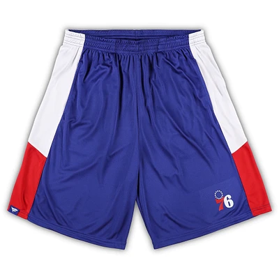 Men's Fanatics Royal Philadelphia 76ers Big & Tall Champion Rush Practice Shorts