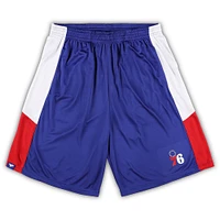 Men's Fanatics Royal Philadelphia 76ers Big & Tall Champion Rush Practice Shorts