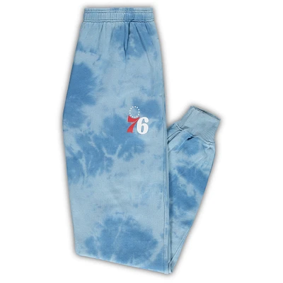 Men's Fanatics Royal Philadelphia 76ers Big & Tall Wordmark Cloud Dye Jogger Pants