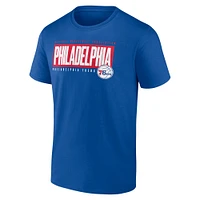 T-shirt Box Out Fanatics Royal Philadelphia 76ers pour hommes