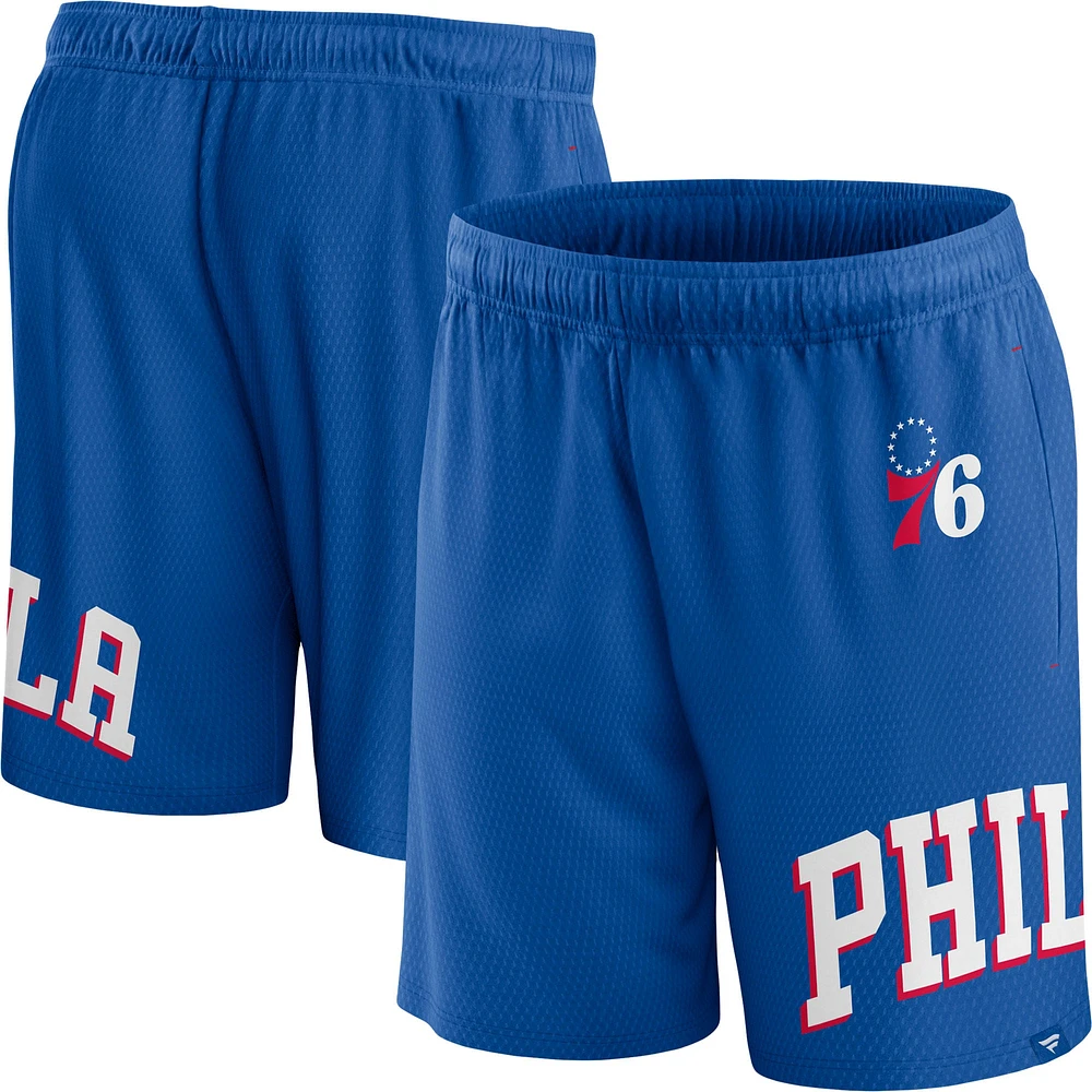 Fanatics Royal Philadelphia 76ers Clincher pour hommes - Short