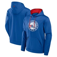 Sweat à capuche pour homme Fanatics Royal Philadelphia 76ers Reserve Defender