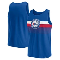 Men's Fanatics Royal Philadelphia 76ers Wild Game Tank Top