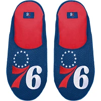 Men's FOCO Philadelphia 76ers Big Logo Colorblock Mesh Slippers