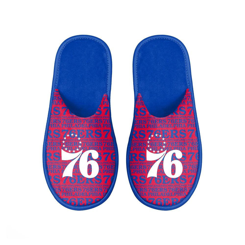 FOCO Philadelphia 76ers Scuff Logo Slide, pantoufles pour hommes