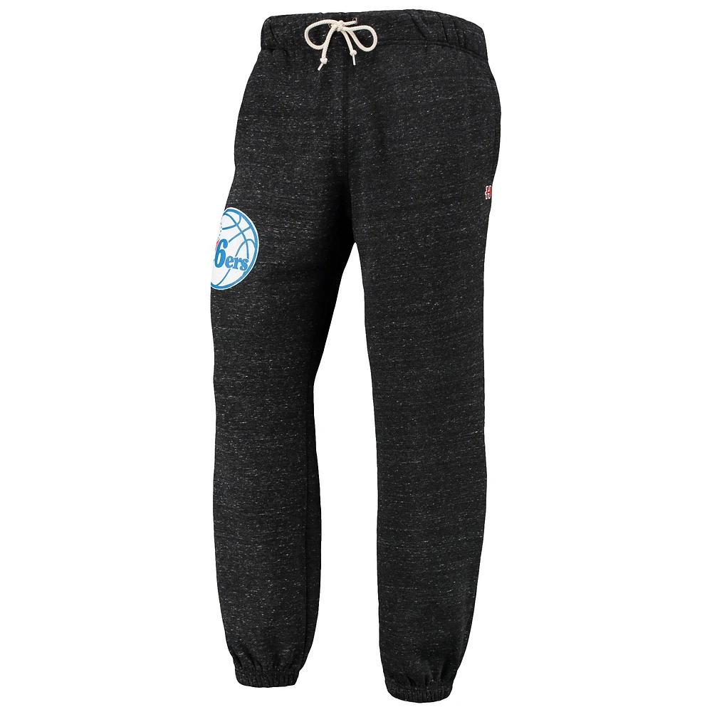 Men's Homage Charcoal Philadelphia 76ers Tri-Blend Sweatpants